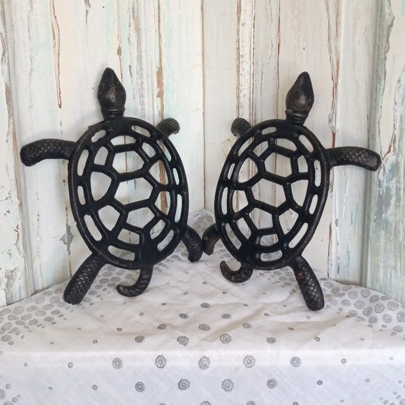 Other - 2 Turtle Shaped Metal Trivets